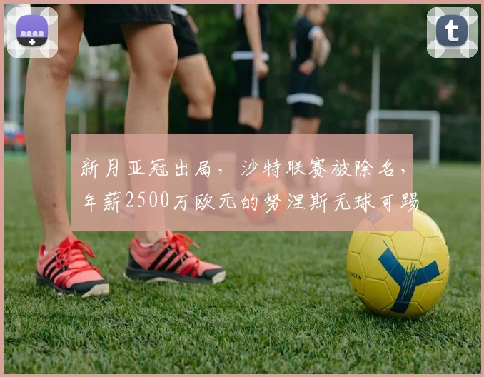 新月亚冠出局，沙特联赛被除名，年薪2500万欧元的努涅斯无球可踢